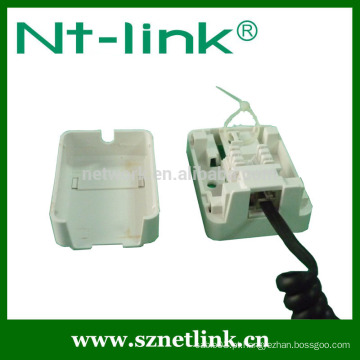 Netlink utp única porta superfície montagem rj45 caixa